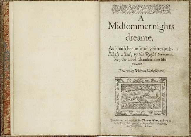 First edition of Shakespeare's play