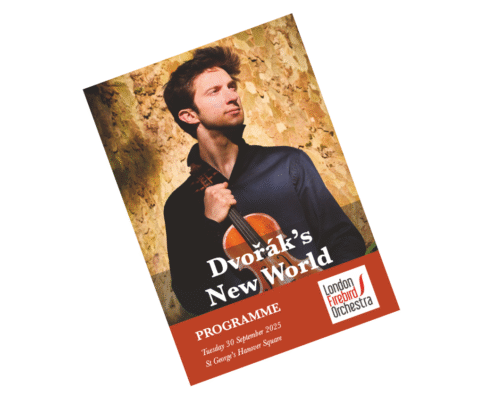 Dvořák's New World programme cover